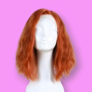 Uniwigs Blaze Copper Red Wavy Synthetic Lace Front Wig